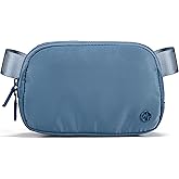 Pander Two Way Zipper Fanny Pack Nylon Everywhere Belt Bag for Women, Water Repellent Waist Packs, Crossbody Bags with Adjustable Strap (Indigo Blue).