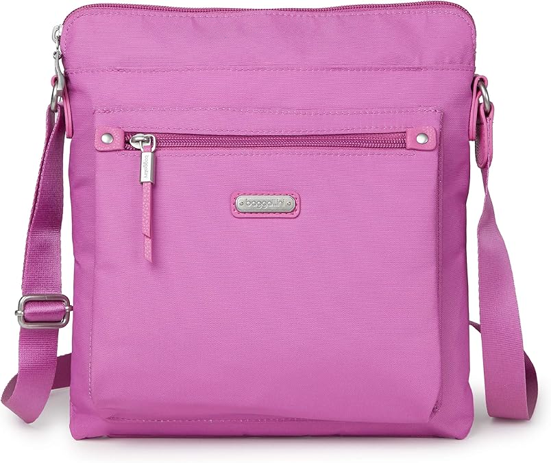 Baggallini Women's go bagg Take Two RFID Bryant Crossbody, Eco Orchid, One Size Amazon.co.uk