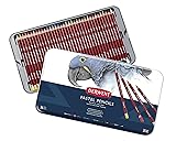 Derwent Pastel Pencils, 4mm Core, Metal Tin, 36