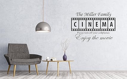 Amazon Com Custom Cinema Theater Wall Decal Movie Theater Wall
