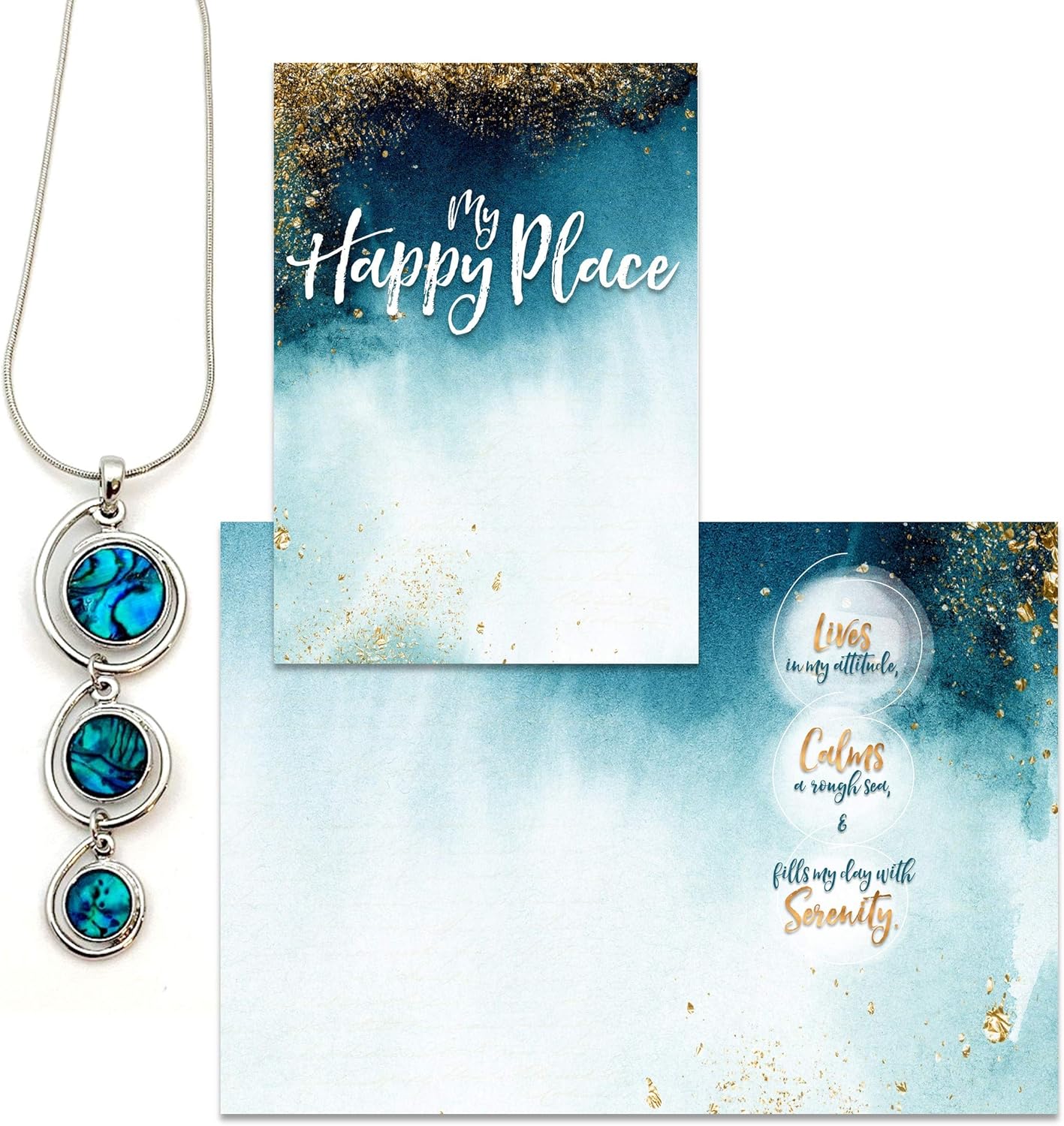 Amazon Com Smiling Wisdom Happy Place Greeting Card Gift Set