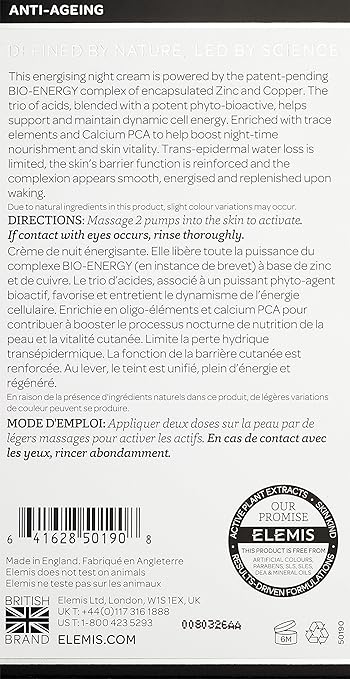 elemis biotec night cream