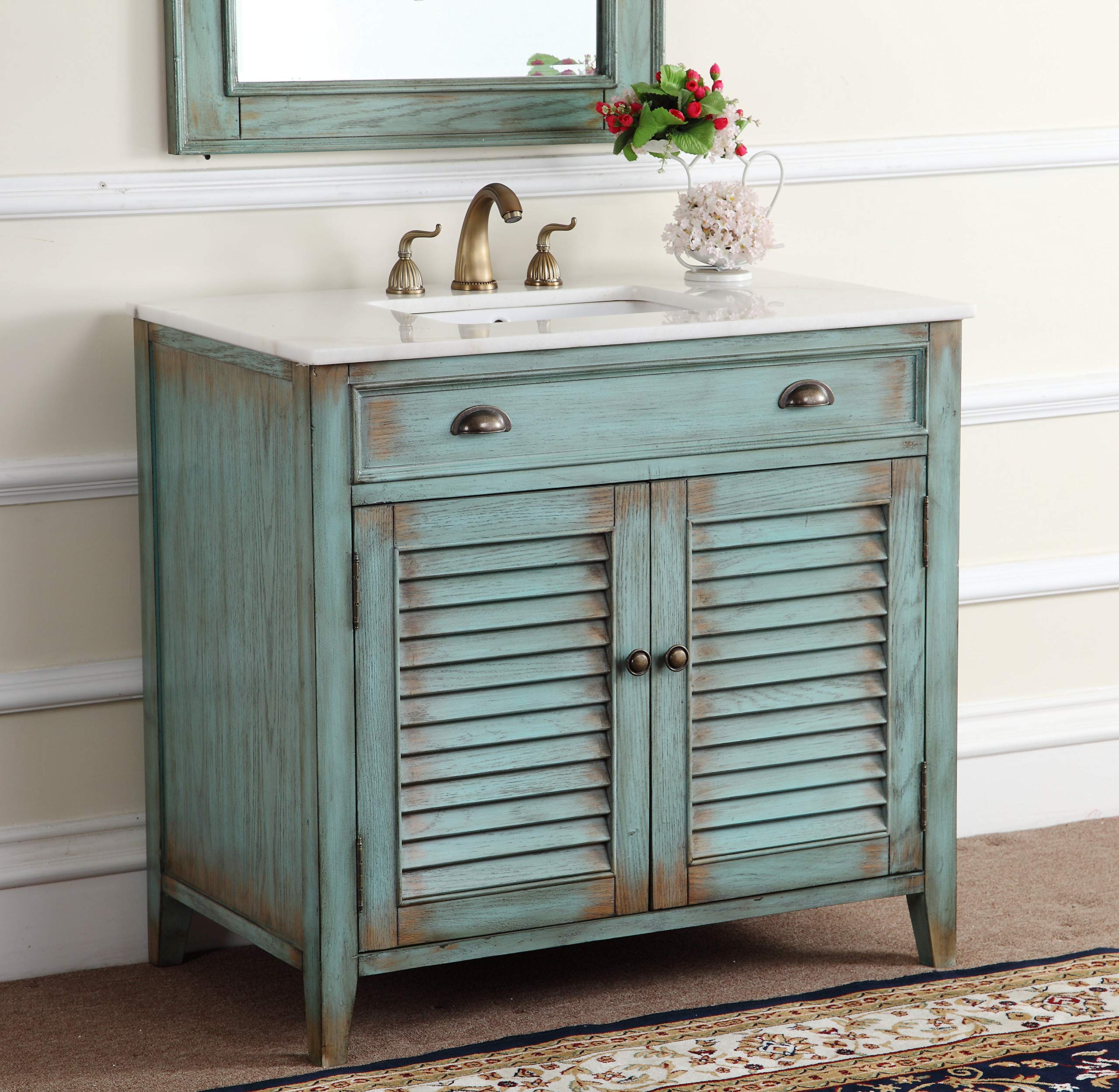 36 Benton Collection Cottage Look Abbeville Bathroom Sink Vanity Cabinet Model Cf28884bu Buy Online In Dominica At Dominicadesertcartcom Productid 18527764