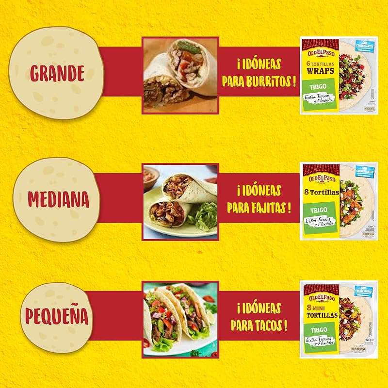 Tortilhas de trigo, sem conservantes, 6 unidades, ideais para fajitas e burritos, 350g — foto 4 de 5