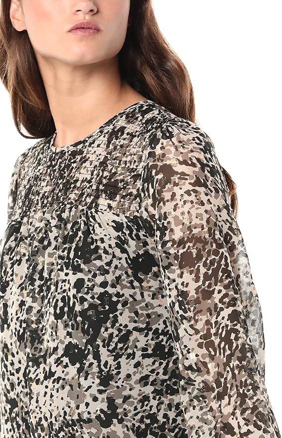 Tommy Hilfiger 汤美费格 豹纹印花 女式雪纺连衣裙 2.9折.96 海淘转运到手约￥300