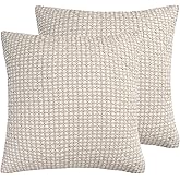 Levtex Home - Angelica - Euro Sham Set of Two - (26x26in.), No Insert -Sophisticated Lattice Pattern - Taupe