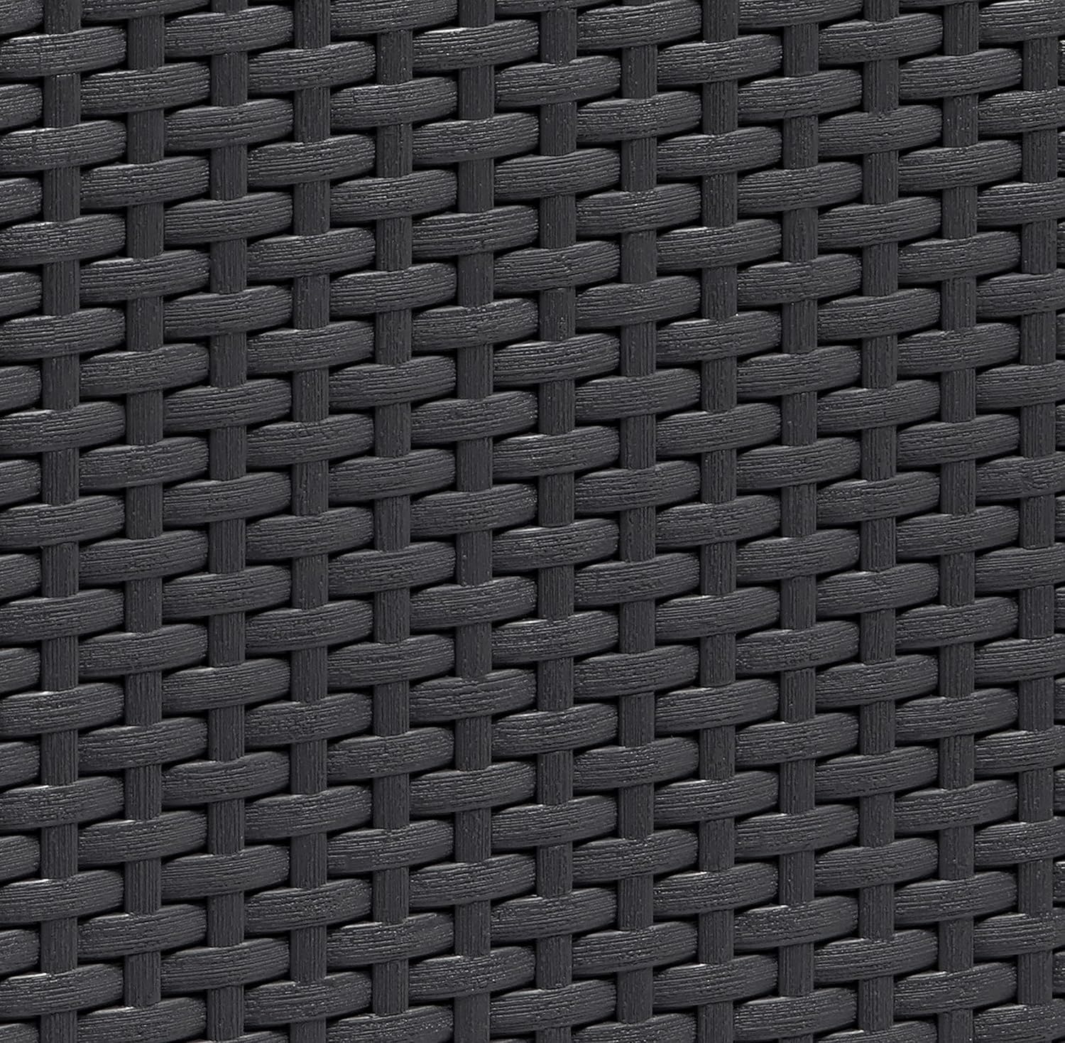 Keter Cube with Storage and Cushion, Graphite, 0.42m x 0.42m x 0.41m - Image 4