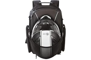 OG Original Motorcycle Backpack GO Black Waterproof, 20L, Motorbike Helmet Strap, Helmet Bag, Cycling Bag, Man, Laptop, Reflective
