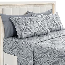 LUX Decor Paisley Queen Sheet Set, 6 PC Soft