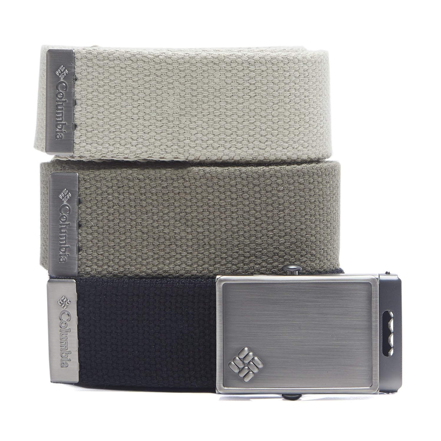 Columbia Mens Military-Style 3 Pack Cut to Fit Web Belt