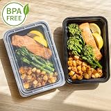 Igluu Meal Prep Containers Reusable 30 Pack 828ml Lids Microwave Safe view 3