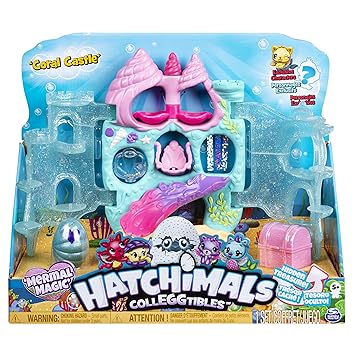Hatchimals - 6045505 - Colleggtibles aufklappbares Spielset Coral Castle mit 2 exklusiven Hatchimals Colleggtibles Mermal Mag