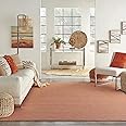 Nourison Positano Indoor-Outdoor Terracotta 8' x 10' Area Rug, Easy Cleaning, Non Shedding, Bed Room, Living Room, Dining Room, Backyard, Deck, Patio (8x10)