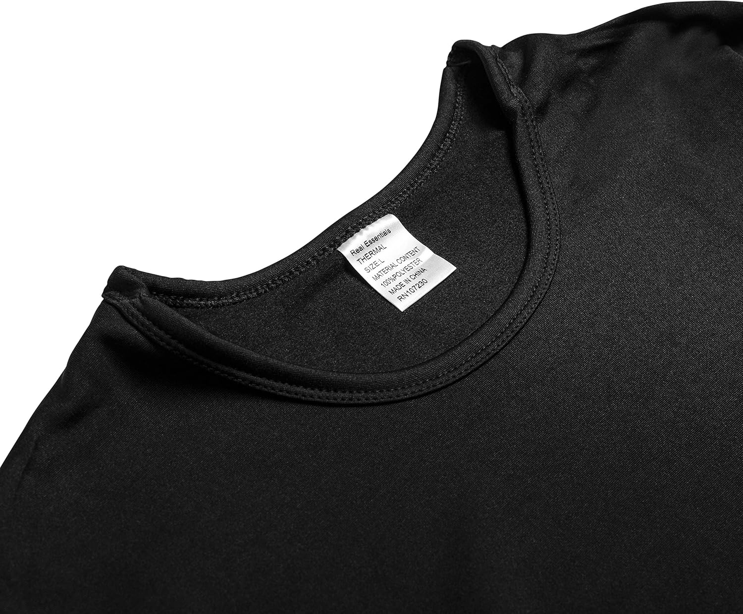 2 Mens Thermal Sets - Thermal Underwear for Men - Long Sleeve Top & Bottom Fleece Lined Long Johns for Men at  Men’s Clothing store