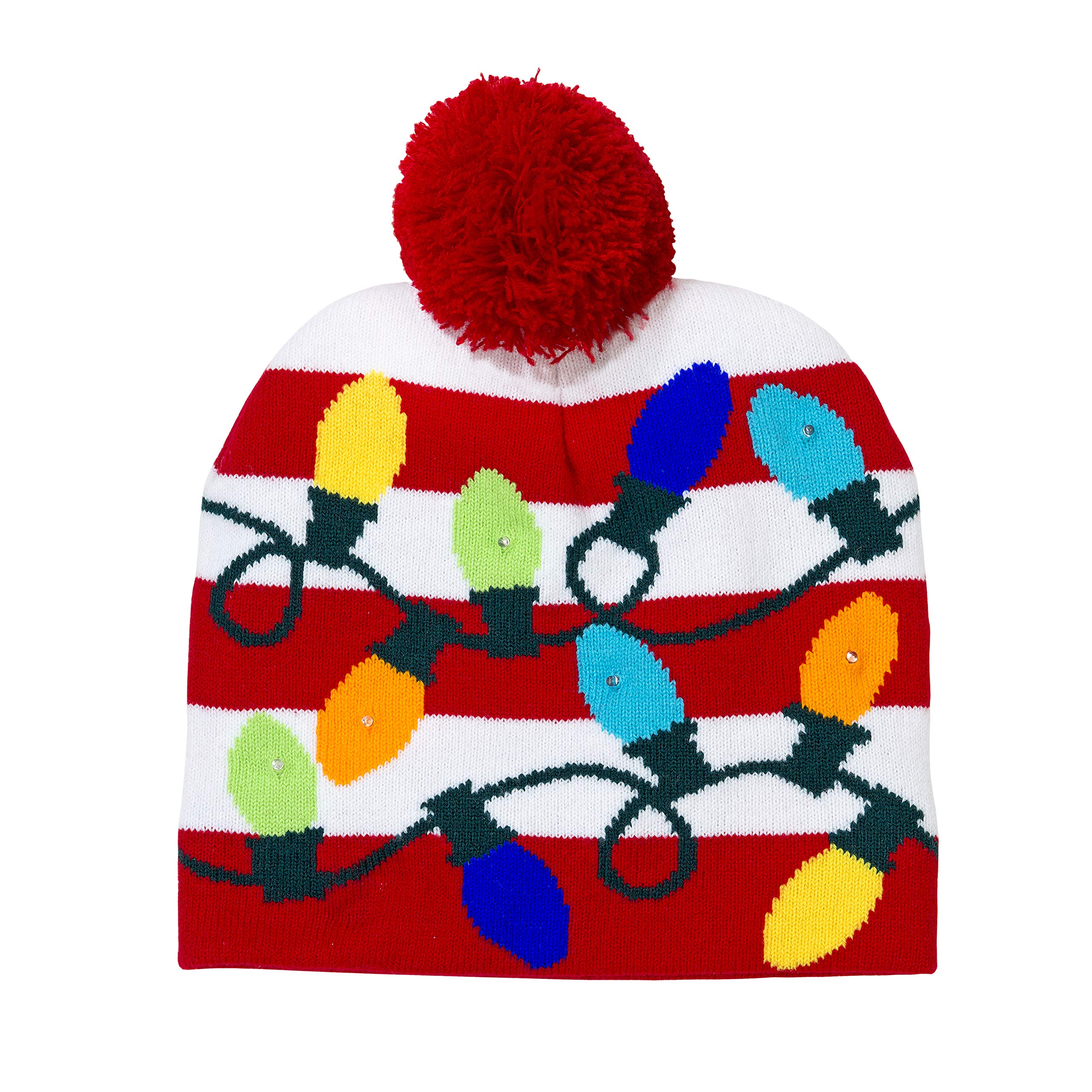 Talking Tables Christmas Entertainment Light Up Pom Pom Hat