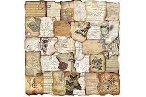 PRSTINCOL Vintage Journaling Stickers,Scrapbook Supplies for Planners,100Pcs Junk Journal Supplies with Antique Map Prints, Distressed Edges for Kids Teenagers Adults