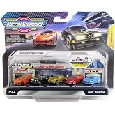 Micro Machines 2021 Series 4 World Pack #11 GM Icons: ZR1 Corvette, Pontiac Trans Am, '63 Split Window Corvette, IROC-Z Camaro, Cadillac CTS V