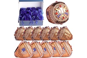 TOPSPORTSJEWELRY 12 pcs Pack Baseball Championship Trophy Ring Award Gift for Tournament Champion Team palyers Awards Trophy on Side Size 9.5 (12 PCS Bronze 2026" Finalist)