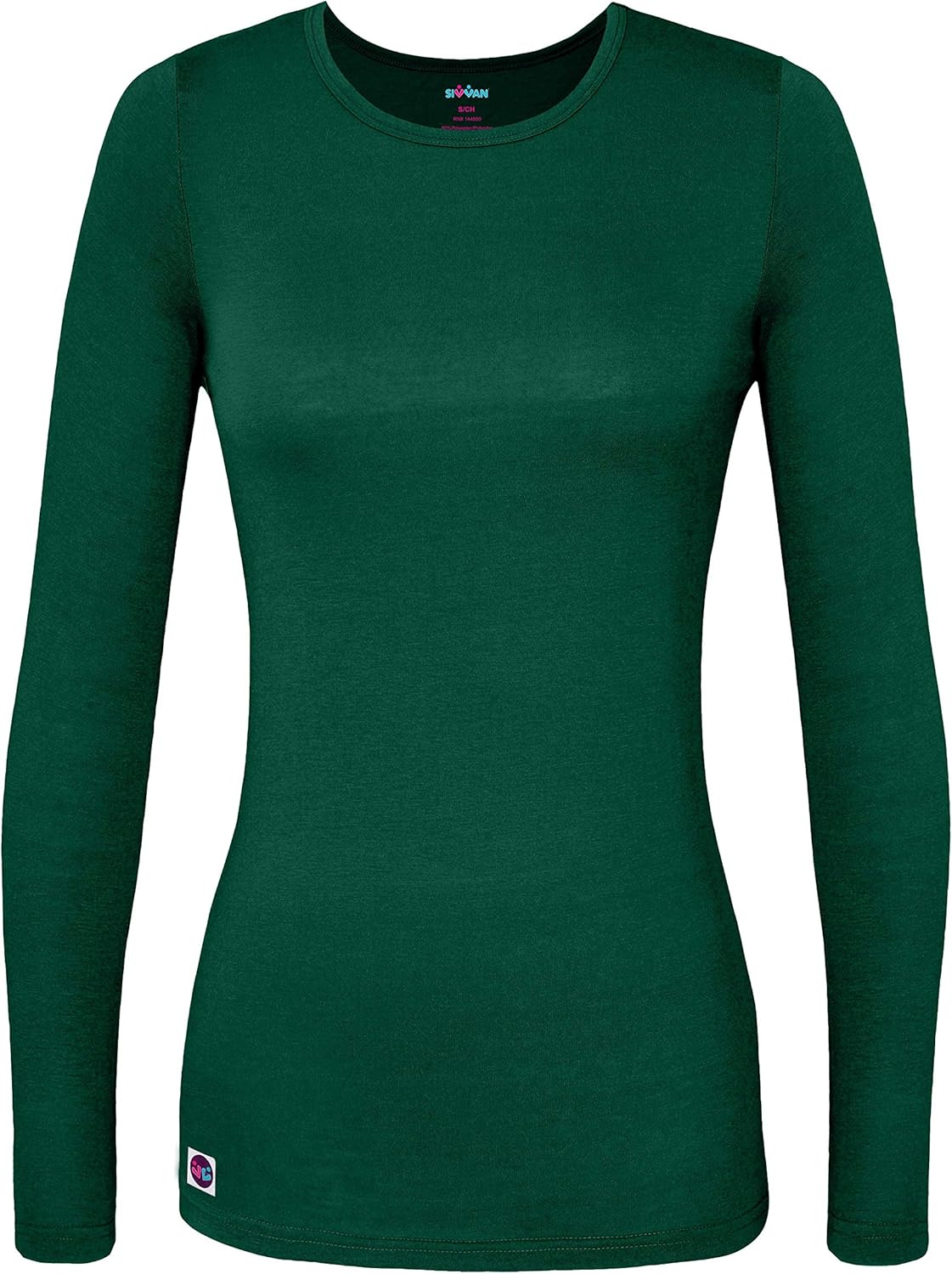 Sivvan Women's Comfort Long Sleeve T-Shirt/Underscrub Tee: Clothing