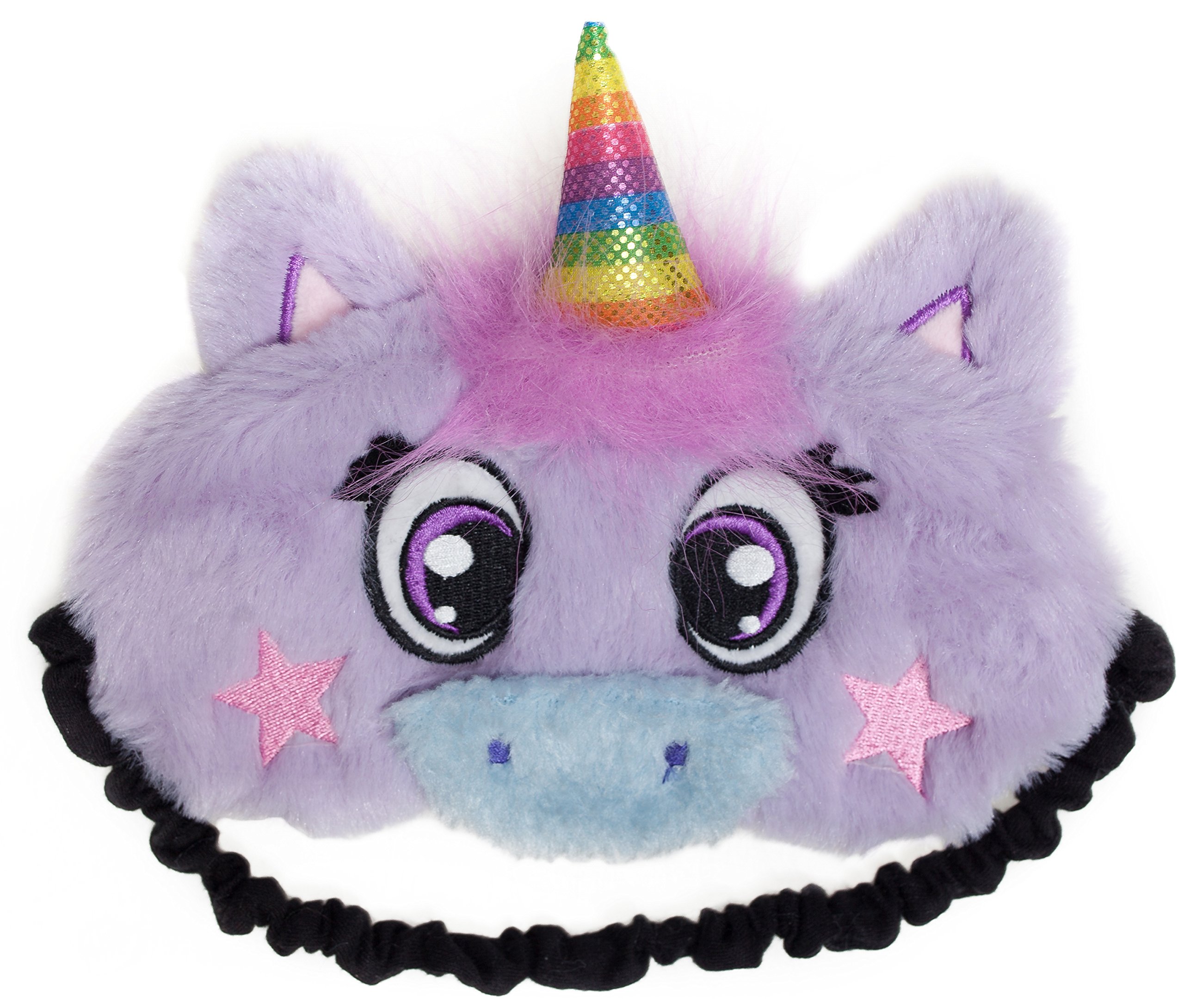 FRINGOO® Sleeping Mask Plush Cute 3D Unicorn Travel Meditation Eye Mask Novelty Lightweight Eyeshade Blindfold Sleepwear Eye Patch (Unicorn)