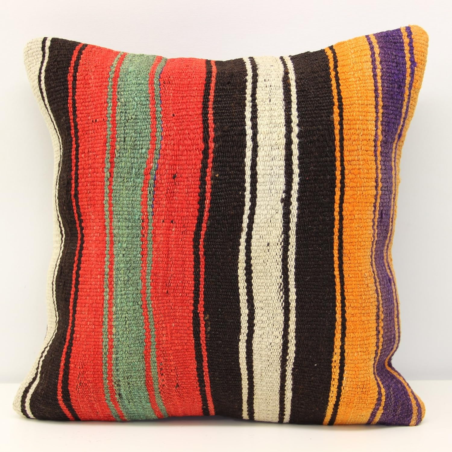 Throw kilim pillow cover 16x16 inch (40x40 cm) Decorative