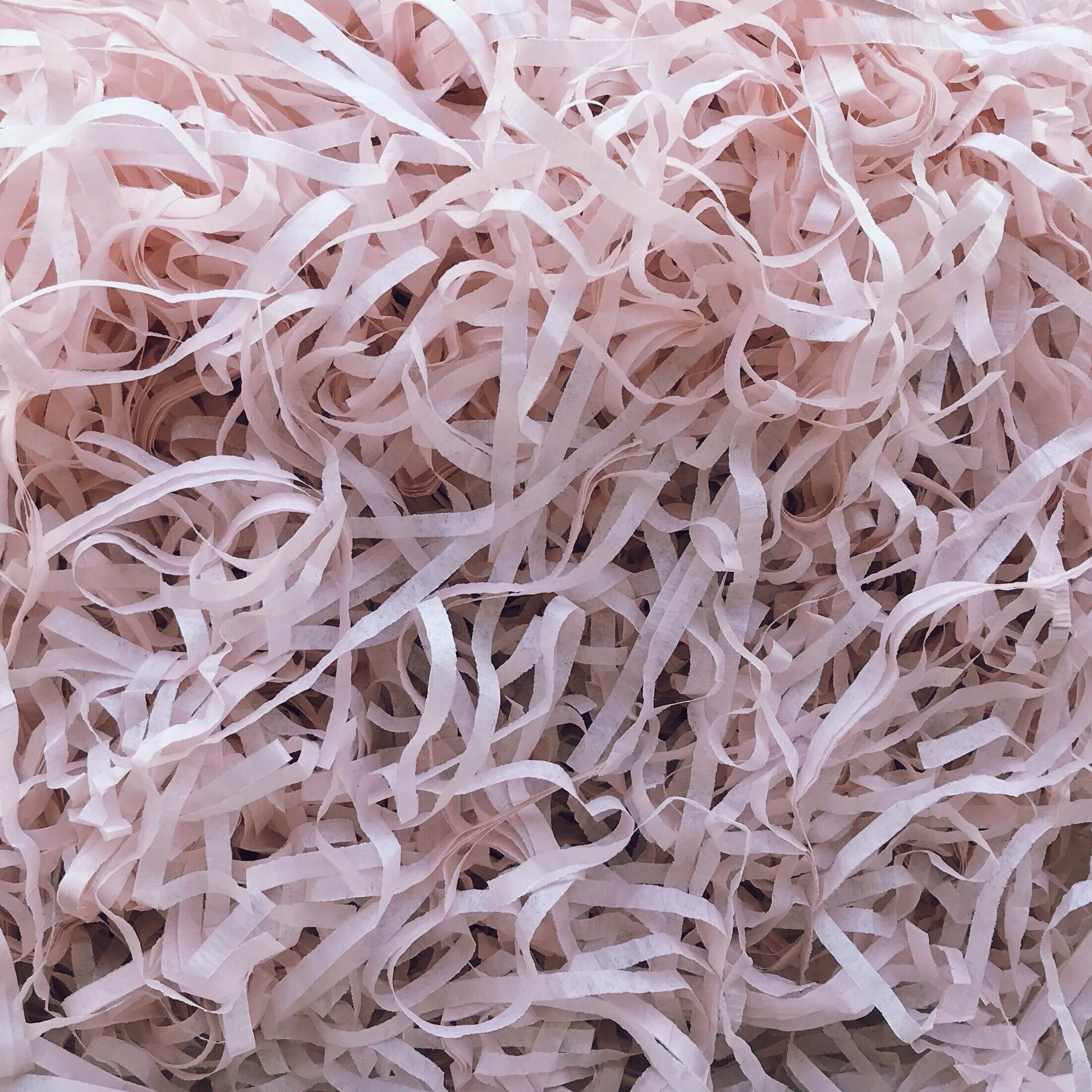 InsideMyNest Muted Neutral Tissue Paper Sheets Shred Packaging Box Filler Premium Quality Eco Friendly (Cashmere Blush, Shred (100g))