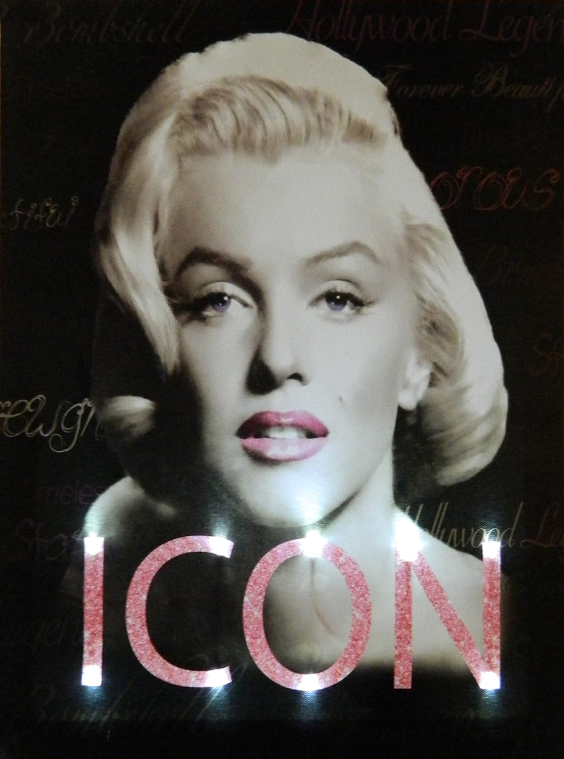 Midsouth Products Marilyn Canvas with LED Lights - Icon