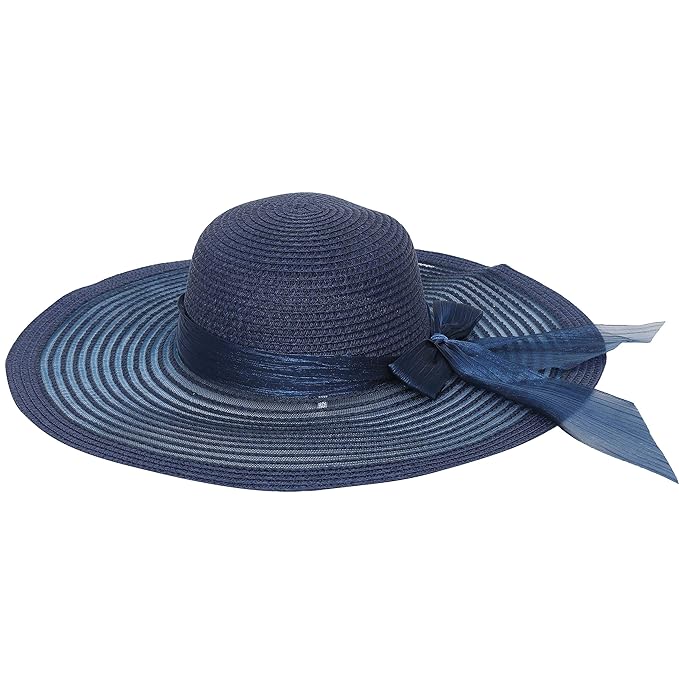 FabSeasons Long Brim Beach Sun Hat & Cap for Women Navy Blue Amazon.in