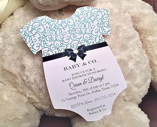 fancy baby shower invitations