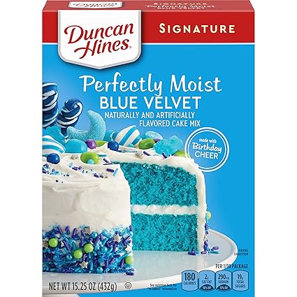 Duncan Hines Signature Cake Mix, Blue 