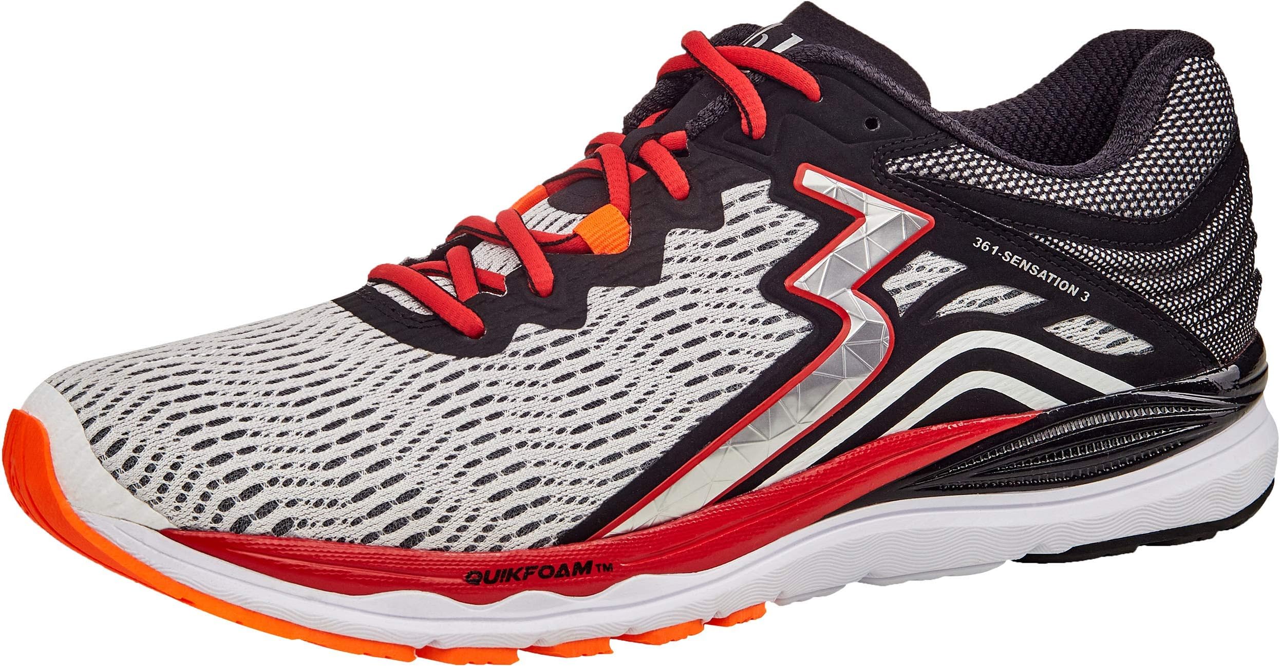 361 Degrees Men’s Sensation 3 High Performance Stability Lightweight Running Shoe