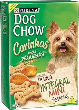 Nestlé Purina Dog Chow Carinhos Petisco Integral Mini Para Cães Adultos Raças Pequenas Frango 500g