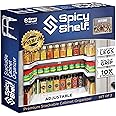 Spicy Shelf 3.0 - Expandable 2 Tiered Spice Rack Organizer for Cabinet & Pantry - Kitchen Seasoning Organizer - Cabinet Spice Racks for Inside Cabinets (Spicy Shelf Premium) - Home Organization
