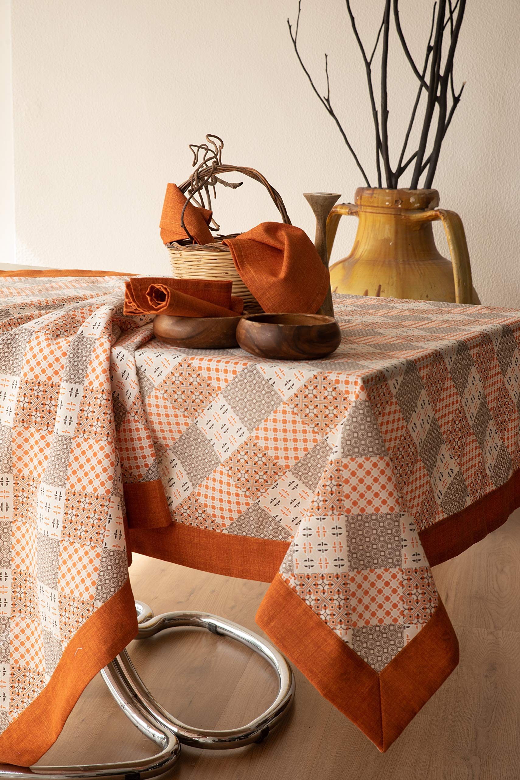 ESSE HOME - Stain-resistant tablecloth - rectangular, square, round, oval - Cinzia 135 (OV-140x240, 21-21)