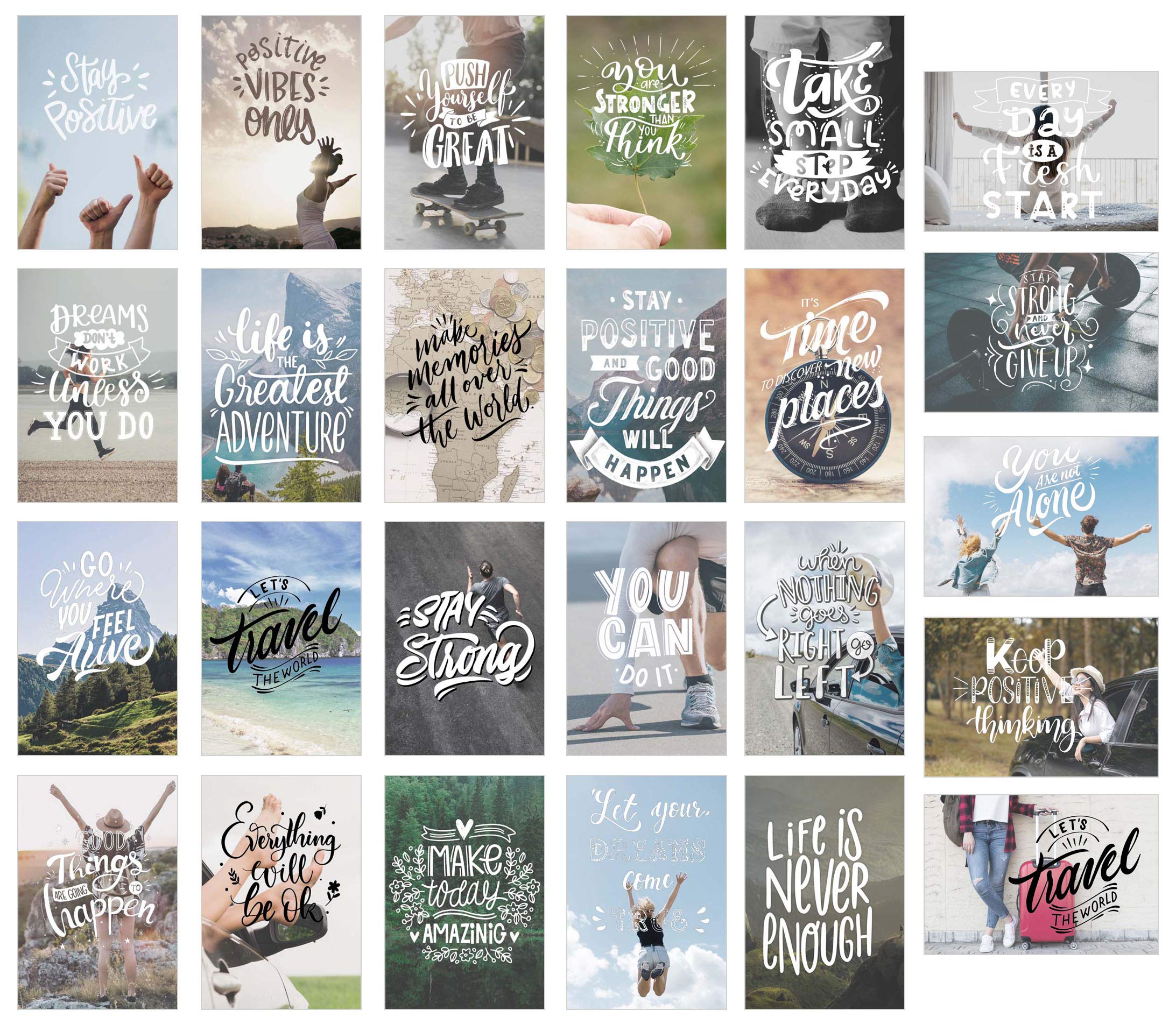 Edition Seidel Set of 25 Postcards with Sayings Gift Idea Decoration Idea Love Friend Life Motivation Funny Birthday Cards