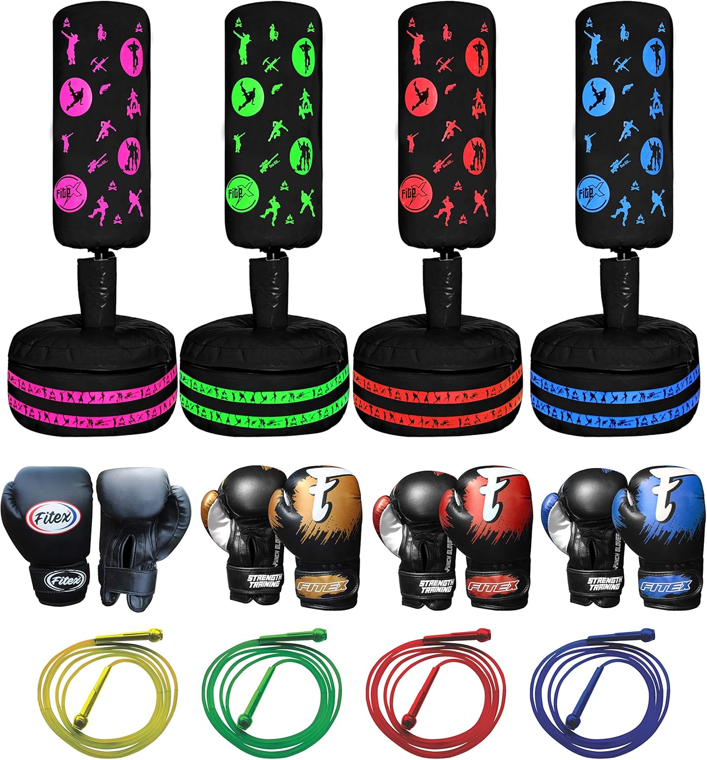 FITEX Kids/Junior Free Standing Boxing Punching Bag Stand Target Heavy