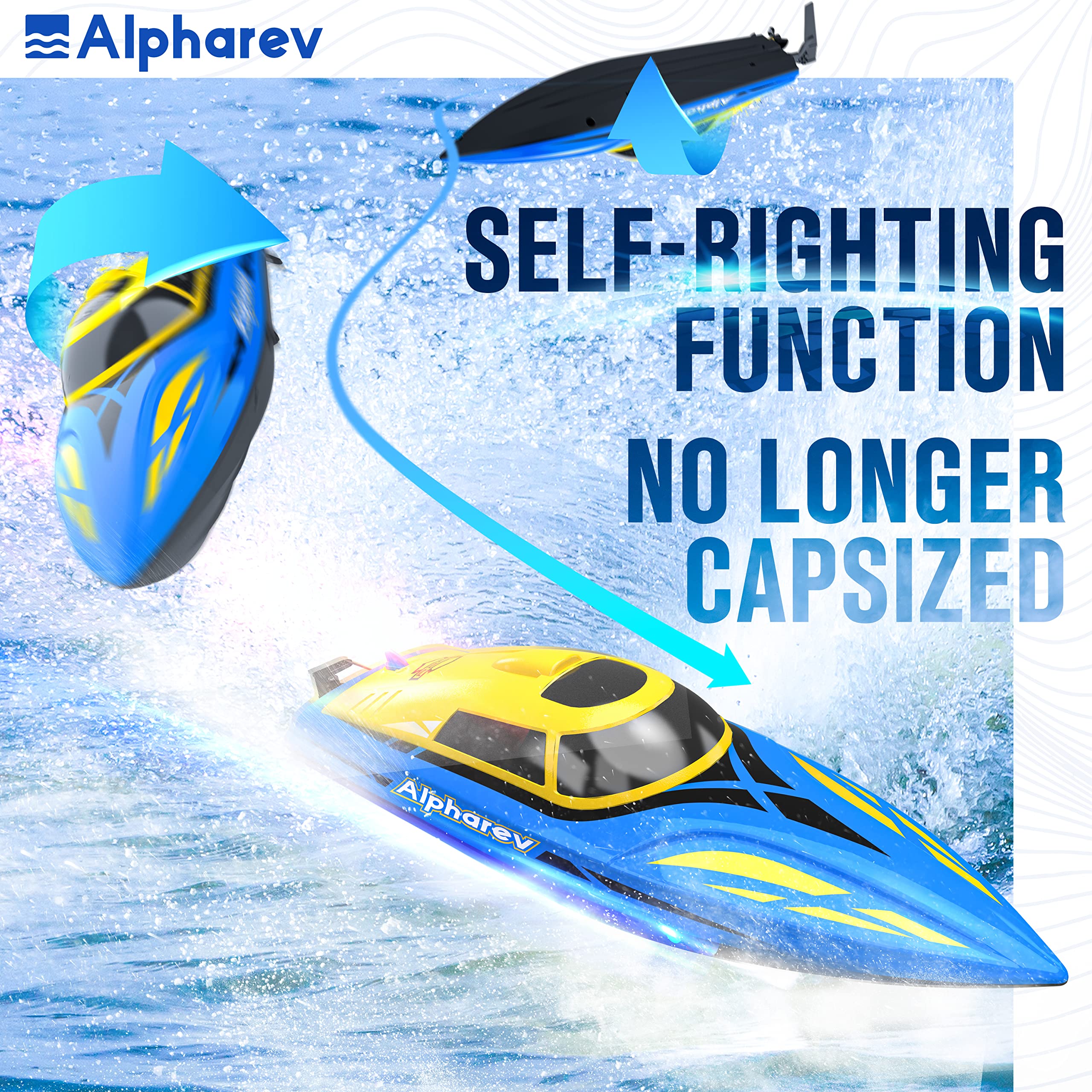 Mua ALPHAREV RC Boat - R206 25+ MPH Fast Remote Control Boat for Pool ...