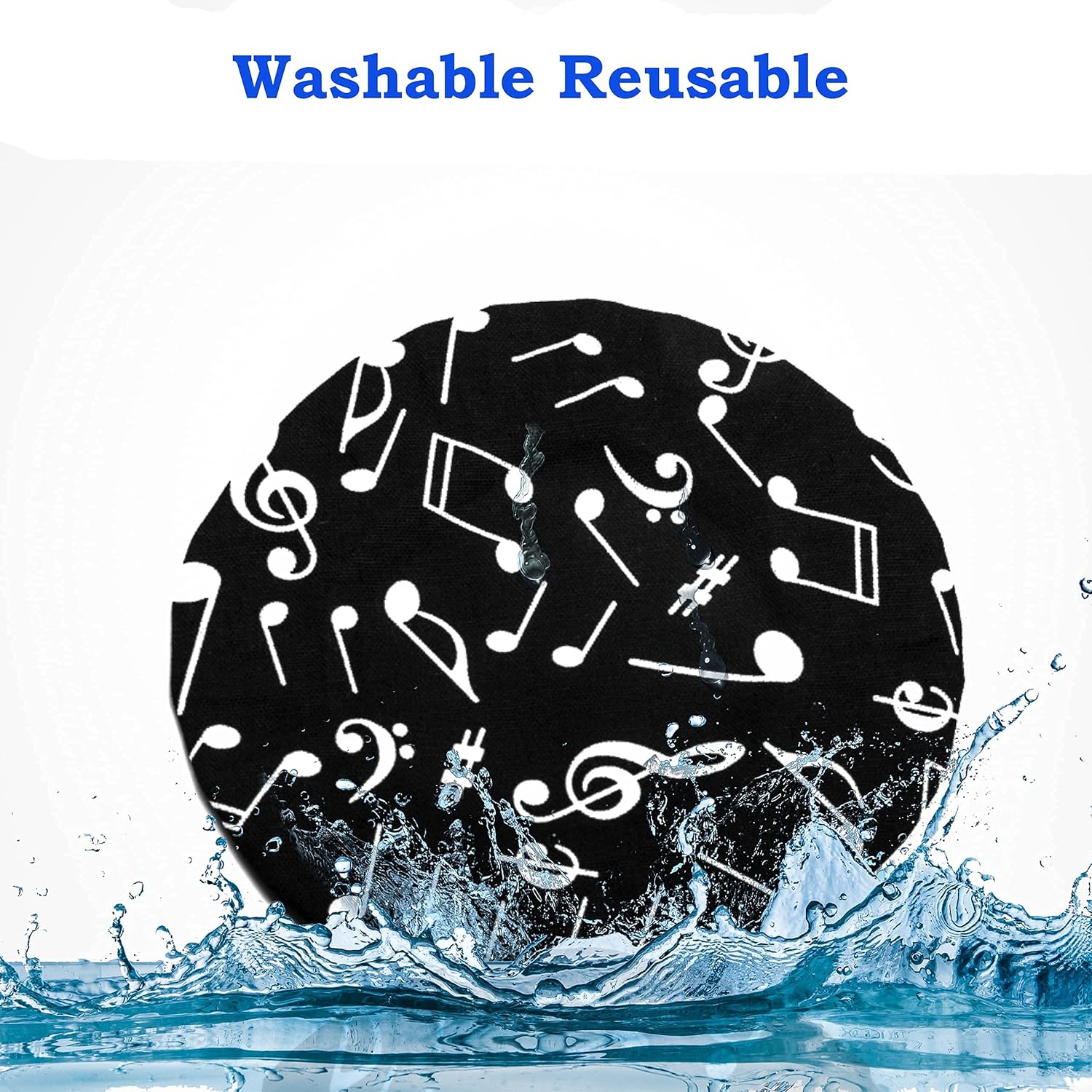 GRAUES 3 Pieces Trumpet Bell Cover | Bell Cover for saxophone 3 Inch | Music Note Printed Stylish Bell Cover | bell instrument for Trumpet, Saxophone,Flugelhorn and Cornet (5 inches): Musical Instruments