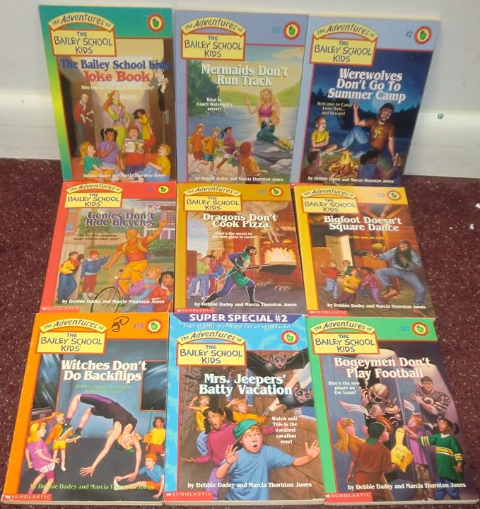 Amazon.com : Set of 9 - THE ADVENTURES OF THE BAILEY SCHOOL KIDS ...
