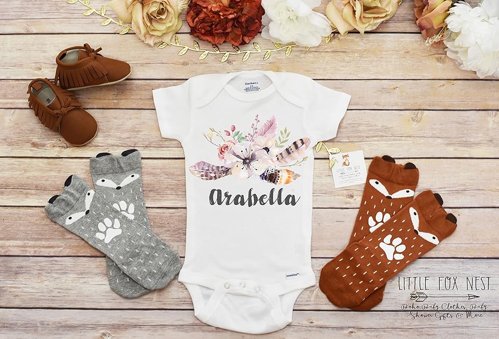 floral newborn onesie