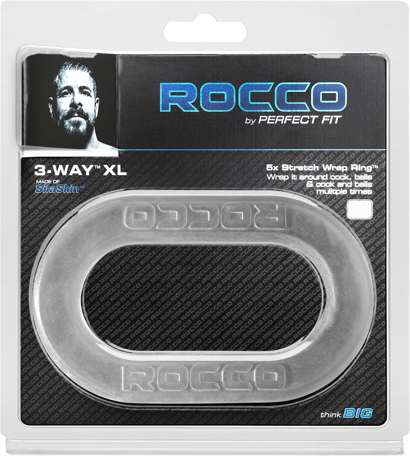 Perfect Fit The Rocco 3 Way Wrap Cock Ring Clear