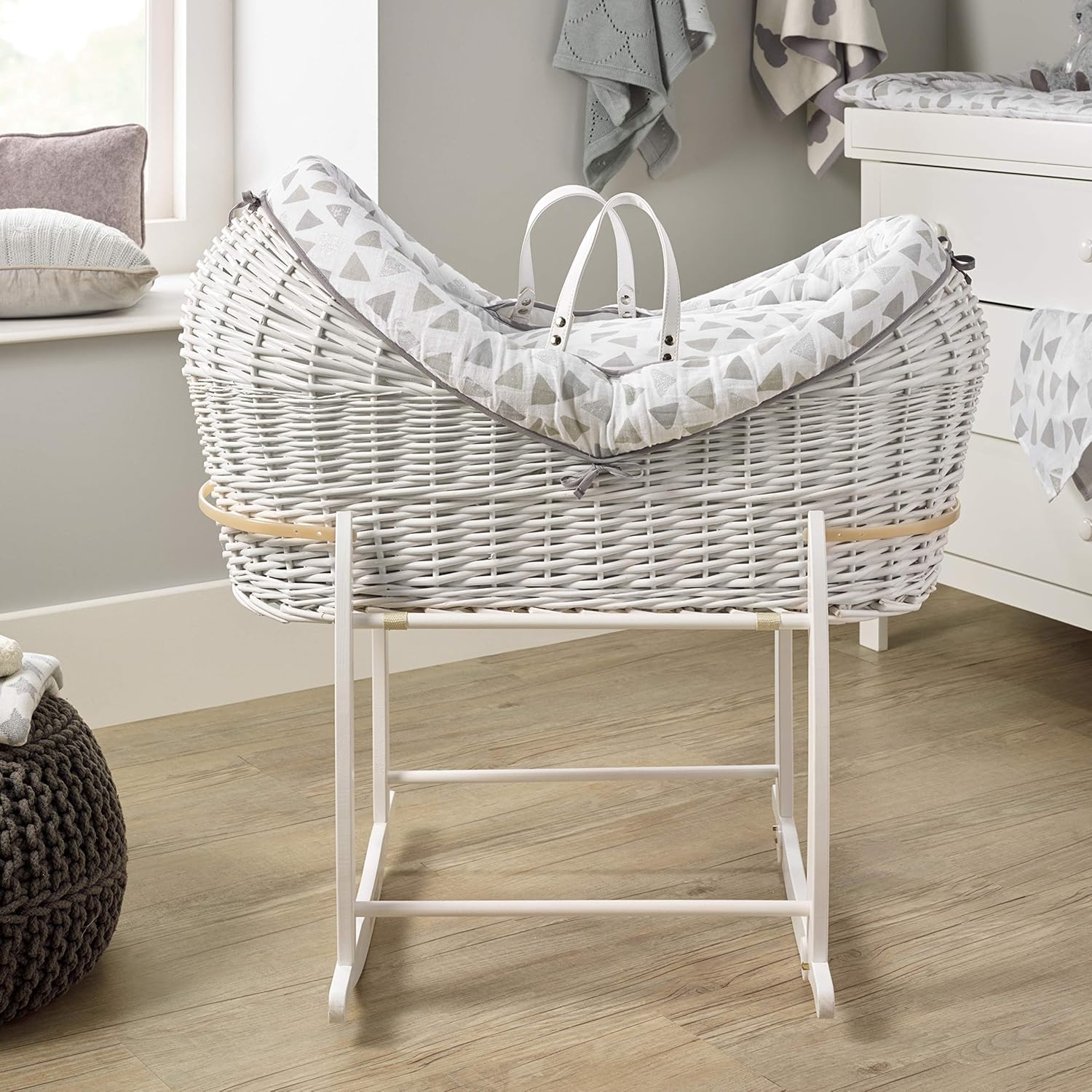 clair de lune rocking moses basket stand