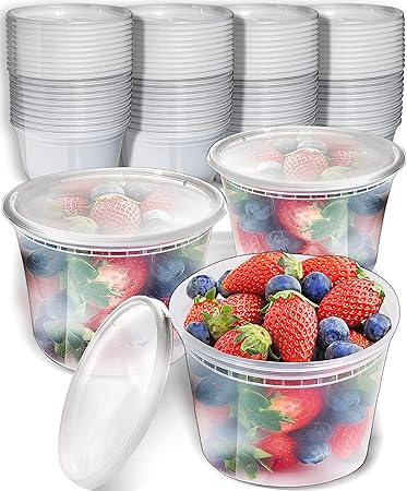 Plastic Food Storage Containers with 