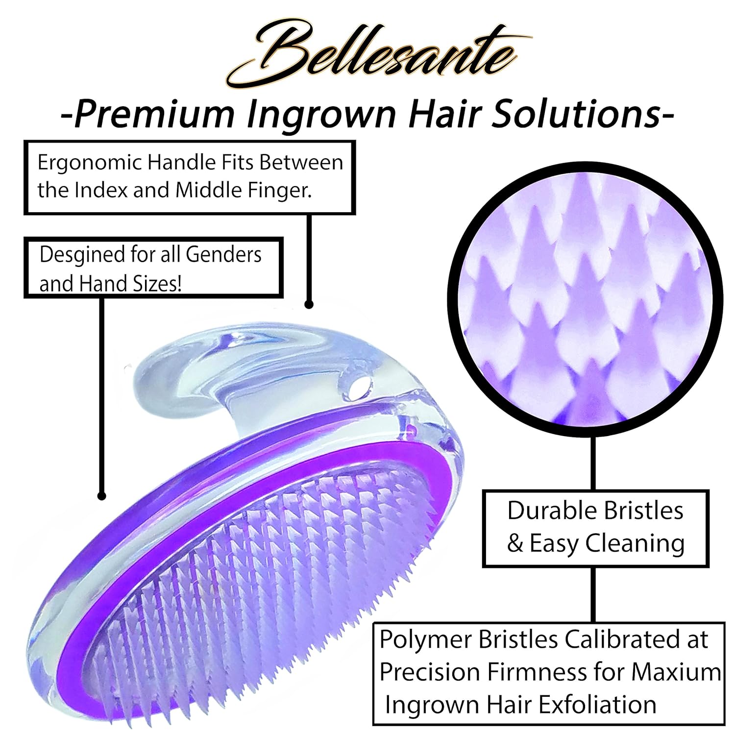 Buy Bellesante Brush Surgical Grade Tweezers For Ingrown Hair