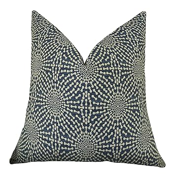 Amazon Com Thomas Collection Designer Navy Geometric Throw Pillow
