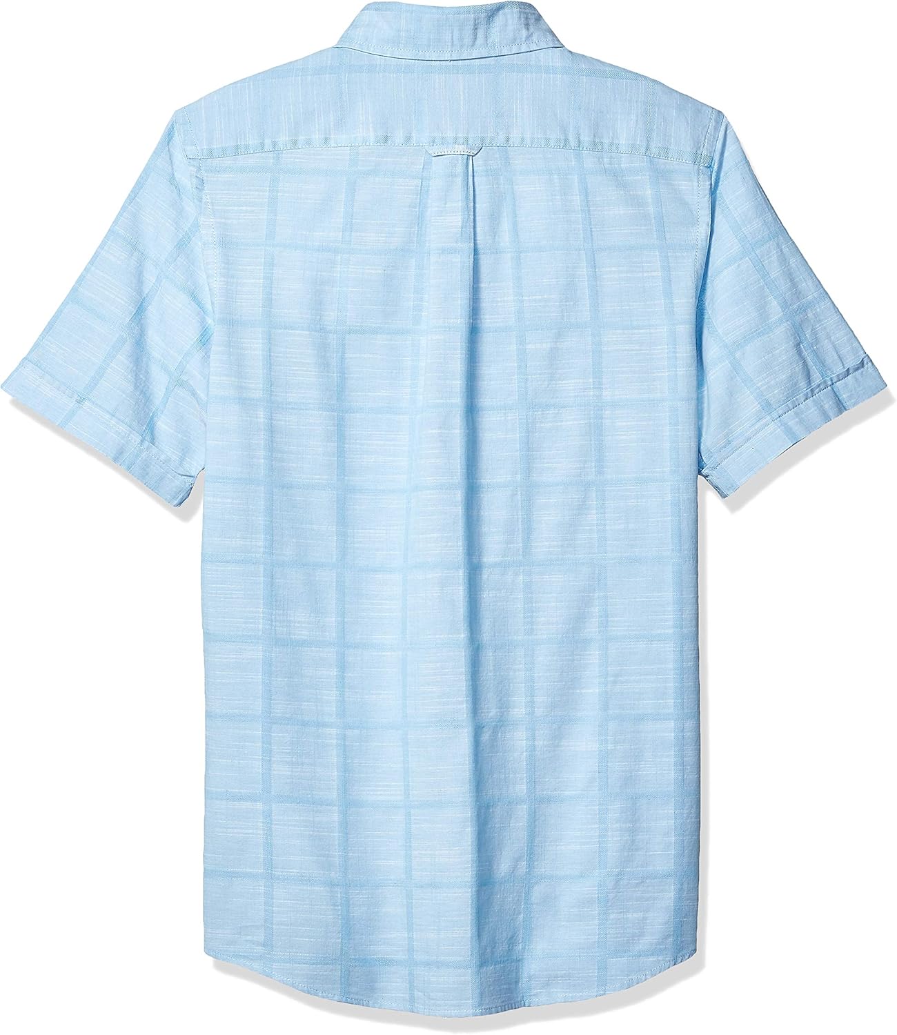 IZOD Men's Saltwater Short Sleeve Windowpane Button Down Shirt at  Men’s Clothing store
