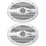BOSS Audio Systems MR690 350 Watt Per Pair, 6 x 9 Inch , Full Range, 2 Way Weatherproof Marine Speakers Sold in Pairs