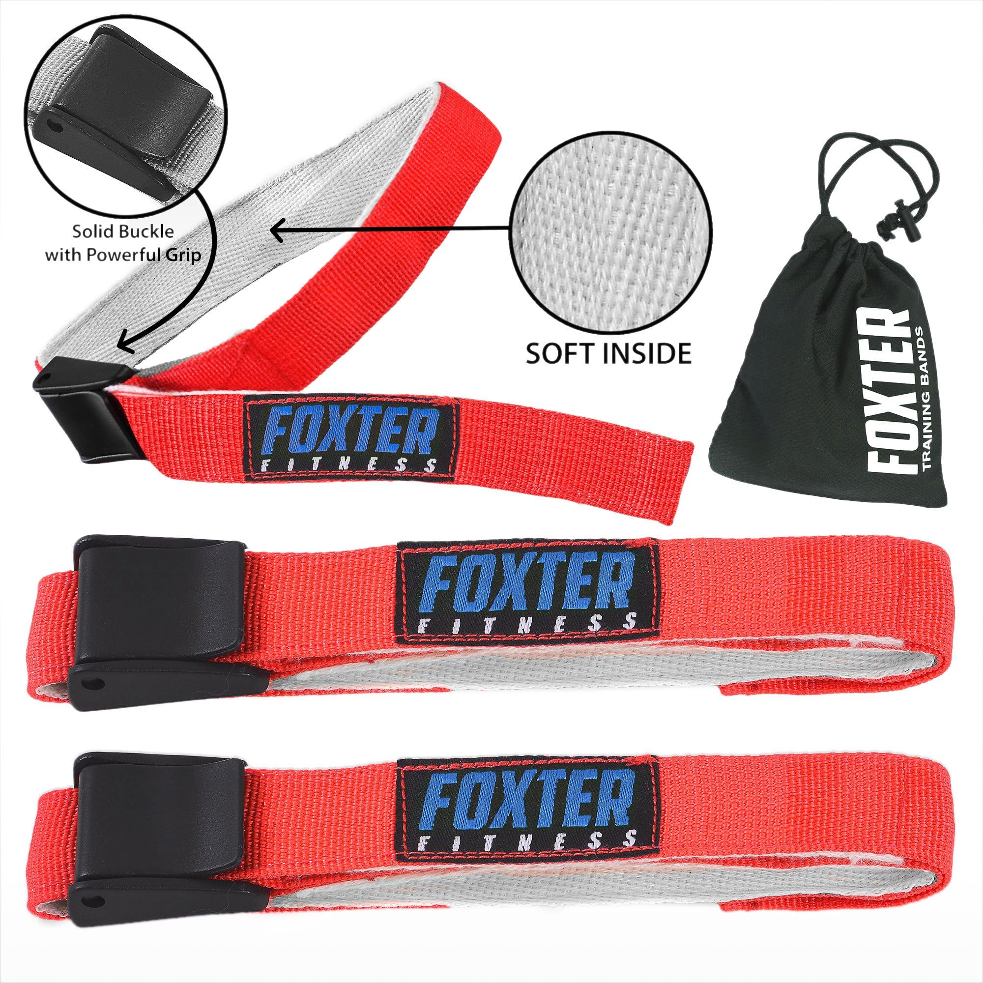 Foxter Occlusion Training Bands Classic Model, 2 Pack, Blood Flow Restriction Bands Fast Muscle Growth without Lifting Heavy Weights Polypropylene And Soft Inside to avoid injury Strap + Quick-Release