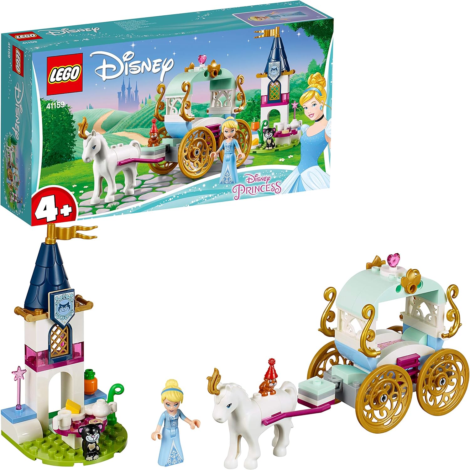 LEGO Disney Princess 4+ Cinderella's Carriage Ride 41159 Building Toy