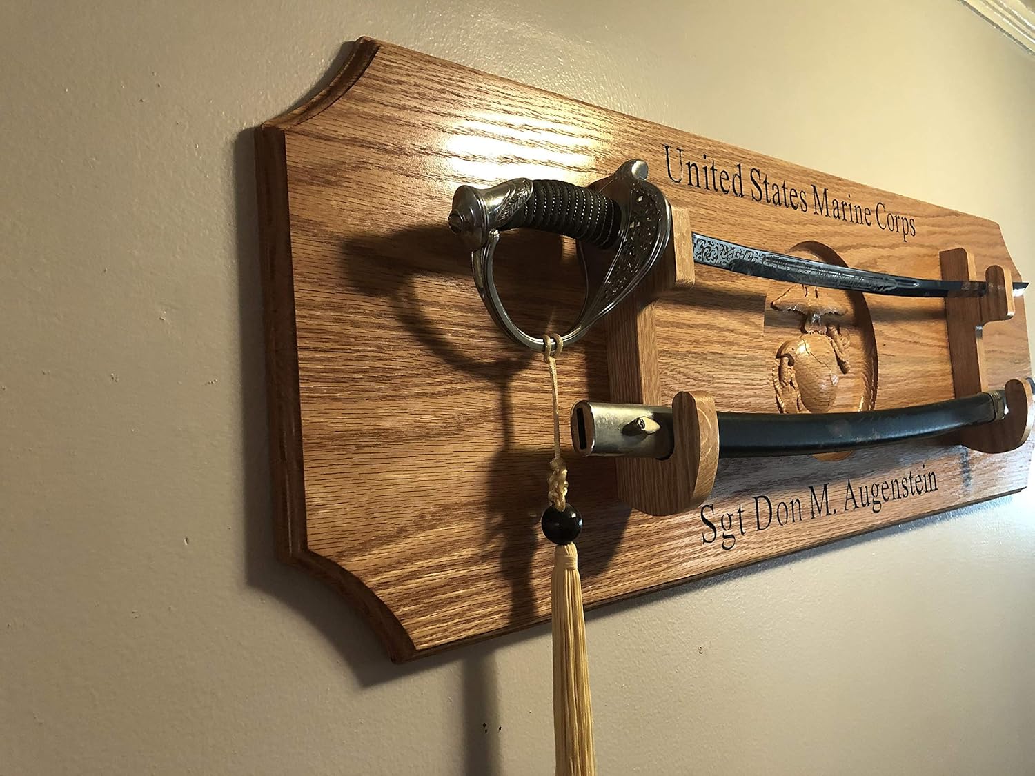 NCO Sword Display, Marine NCO Sword Mount, Army Sword Display, NCO Sword Rack, 3D